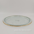 Gold Rim Glass Charger Plates,wedding glass plate